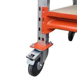 Pieds à roulettes pivotantes 2